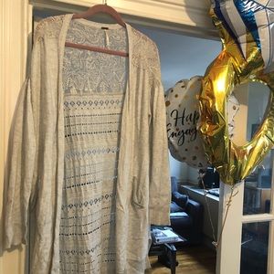 Free People Cardigan Lace